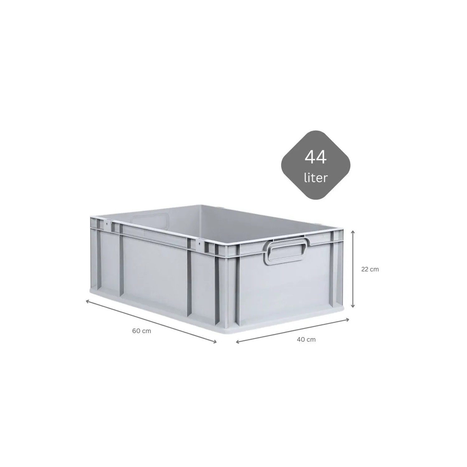 Bild von PROREGAL SuperSparSet 10x Eurobox NextGen Grip mit Scharnierdeckel und Roten Schiebeschnappverschlüssen HxBxT 22 x 40 x 60 cm 44 Liter