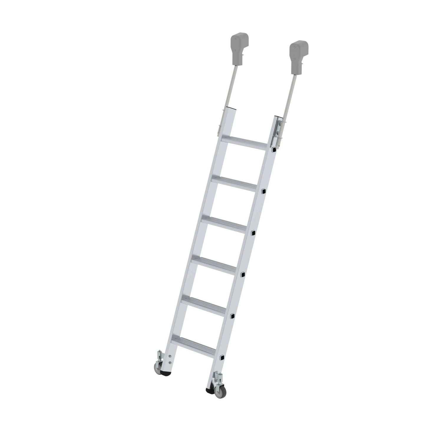 Bild von PROREGAL Stufen-Regalleiter Fahrbar 6 Stufen
