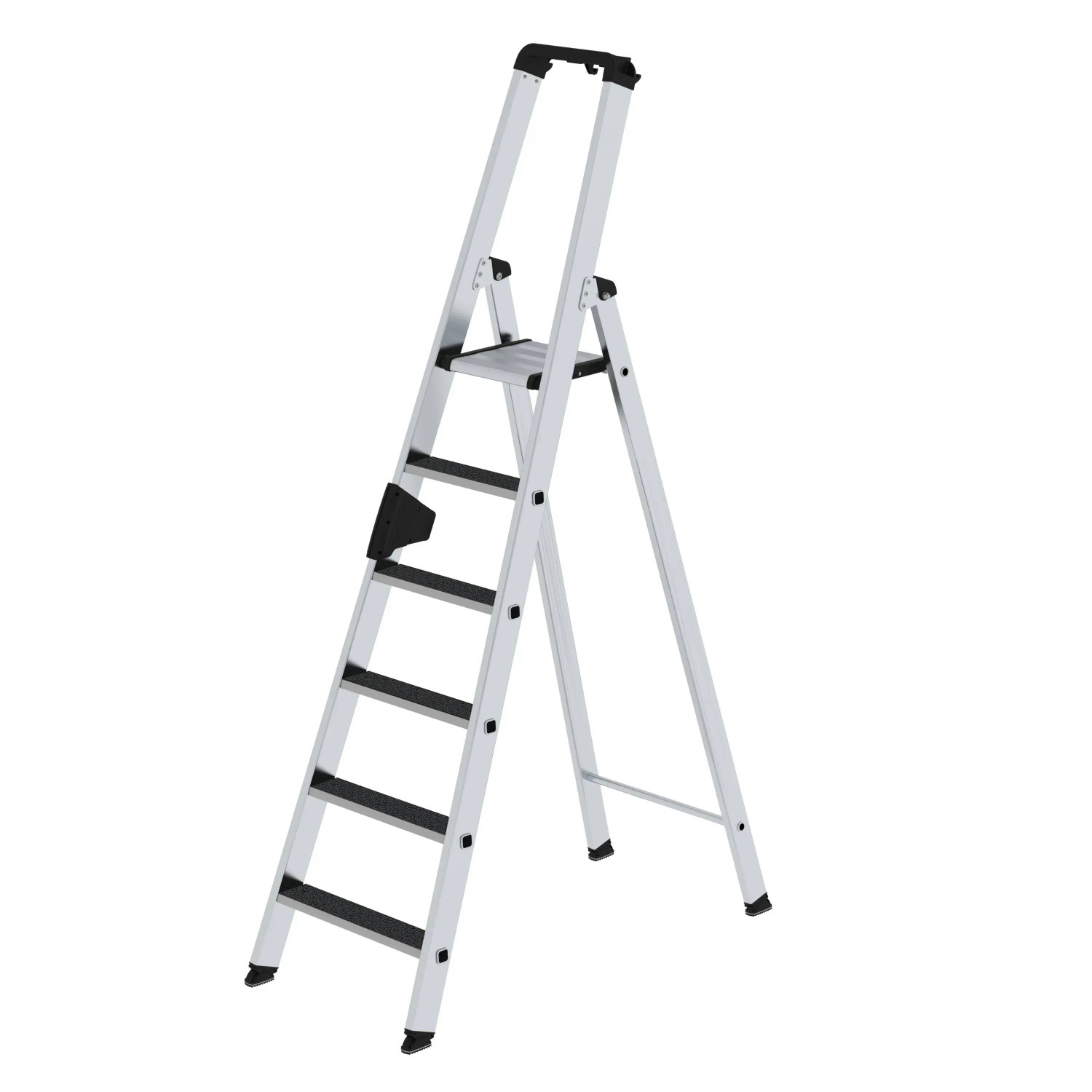 Bild von PROREGAL Stufen-Stehleiter Einseitig Begehbar mit Clip-Step R13 6 Stufen