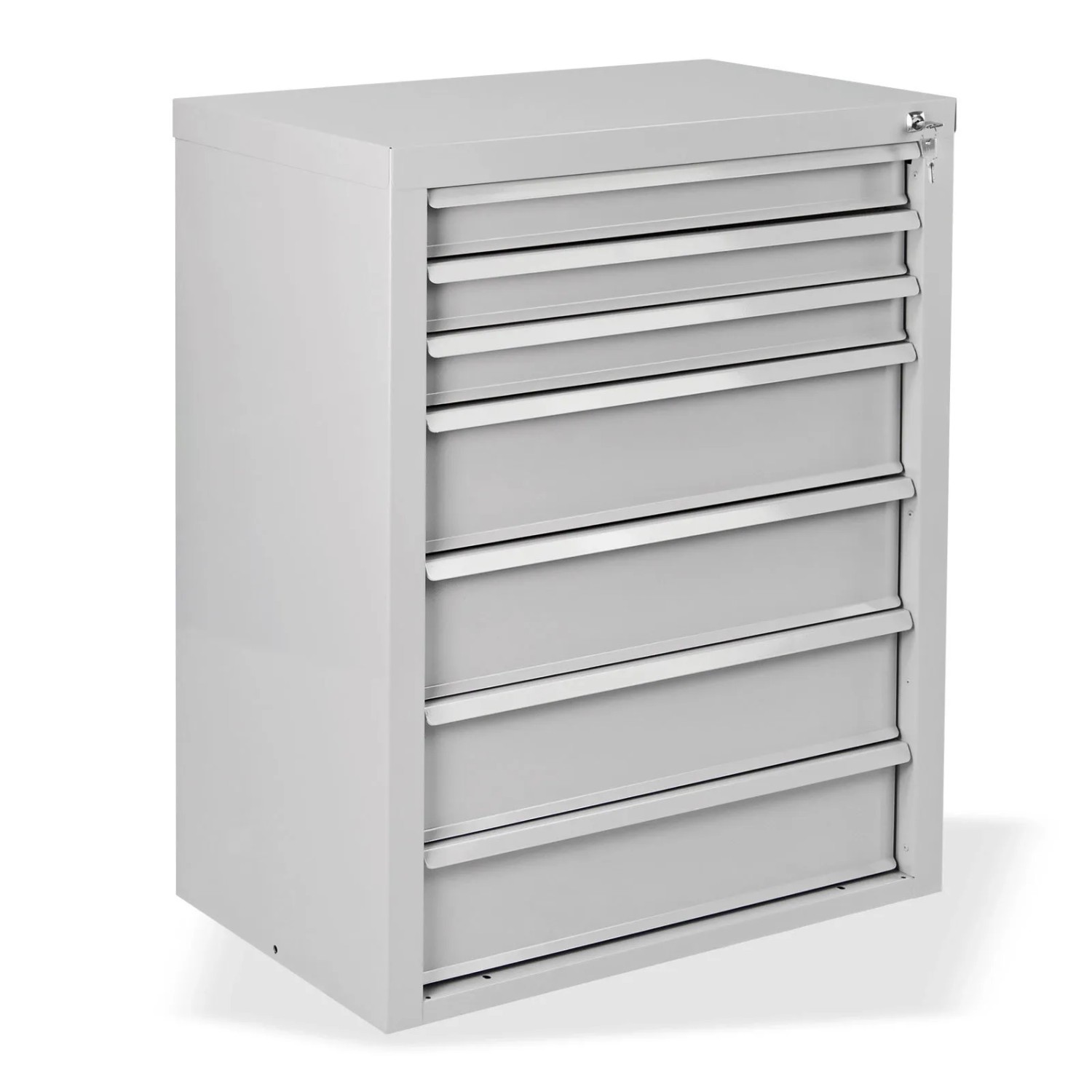 Bild von PROREGAL Schubladenschrank Kobra mit 7 Schubladen HxBxT 90 x 70 x 43,5 cm Lichtgrau