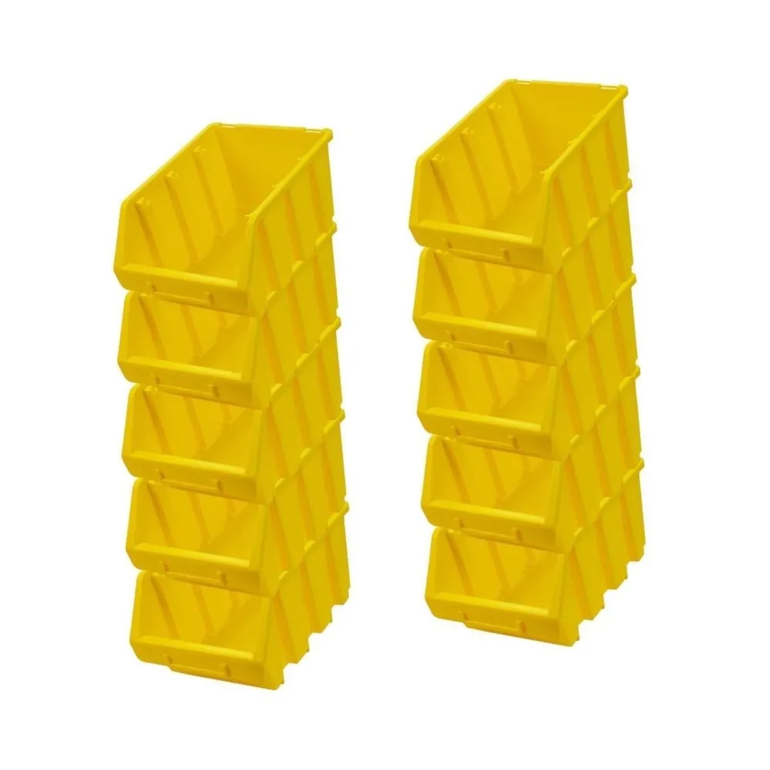 Bild von PROREGAL SuperSparSet 10x Sichtlagerbox 3 HxBxT 12,6 x 17 x 24 cm Polypropylen Gelb