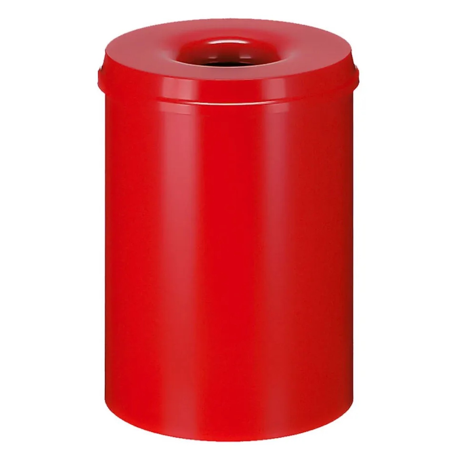 Bild von PROREGAL Selbstlöschender Papierkorb & Abfallsammler Aus Metall 30 Liter HxØ 47 x 33,5 cm Rot