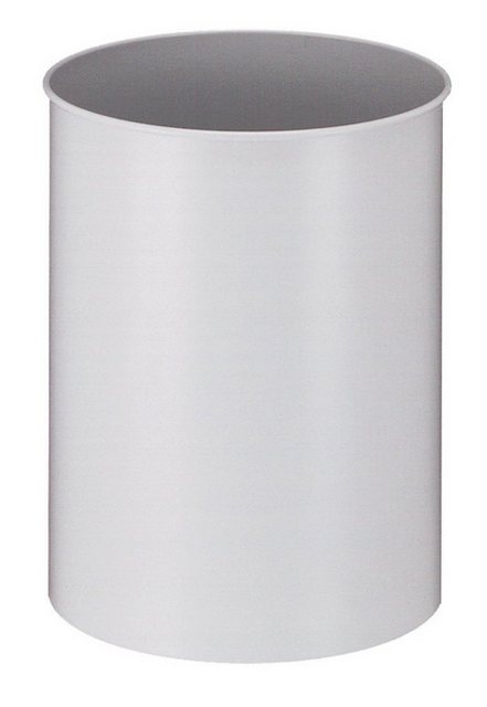 Bild von PROREGAL® Papierkorb Stillvoller runder Metall Papierkorb, 15L HxØ 30,5x25,5cm,  Grau