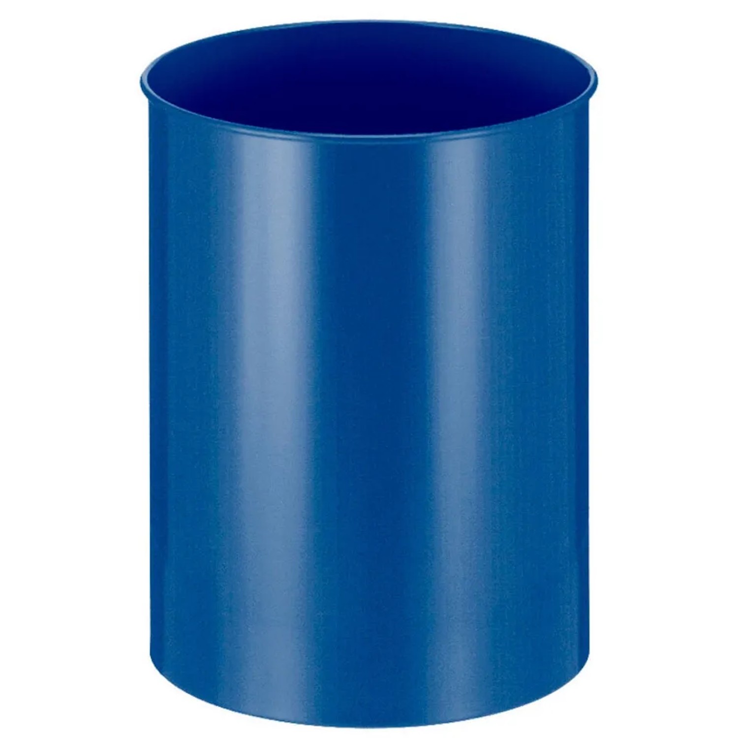 Bild von PROREGAL Stillvoller Runder Metall Papierkorb 30 Liter HxØ 47 x 33,5 cm Blau