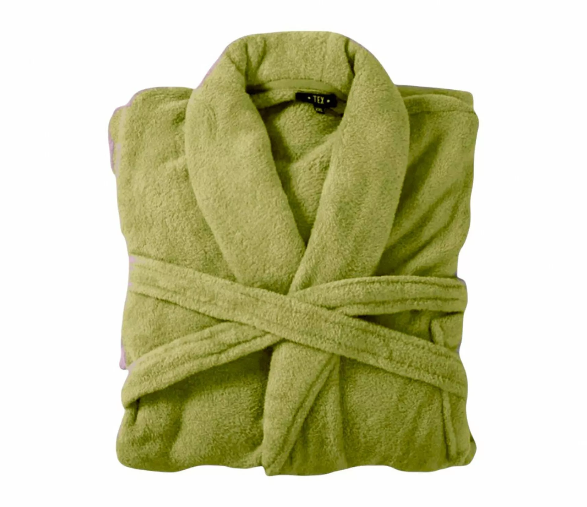 Bild von VewoTex Bademantel Bademantel flauschig » Saunamantel in Teddy-Plüsch Qualität, 100cm, Polyester, Taschen, Gürtel, » leichter/dünner Morgenmantel 100 cm lang » unisex