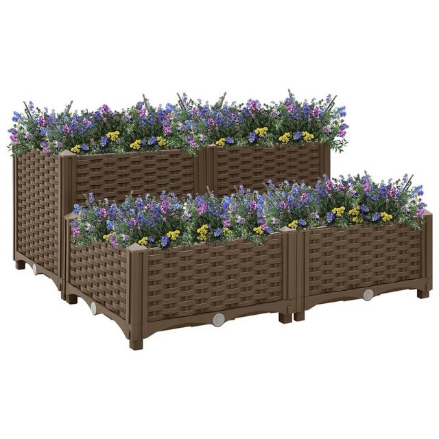 Bild von furnicato Hochbeet 80x80x38 cm Polypropylen