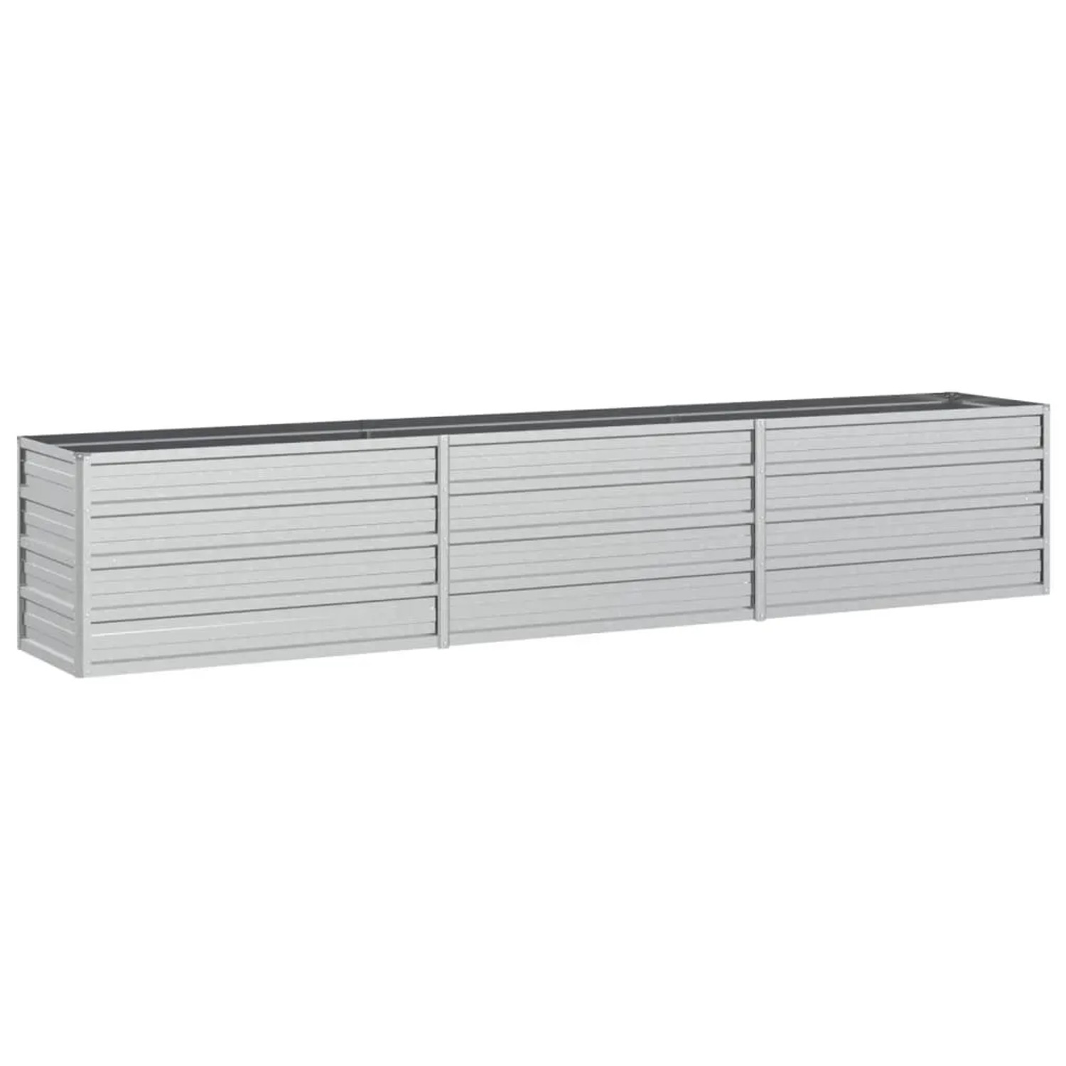 Bild von furnicato Garten-Hochbeet 240x40x45 cm Verzinkter Stahl Silber