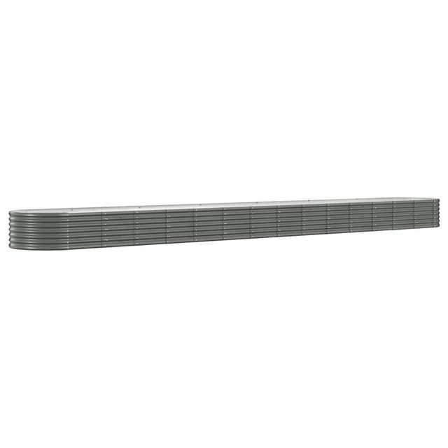 Bild von furnicato Hochbeet Pulverbeschichteter Stahl 620x80x36 cm Grau