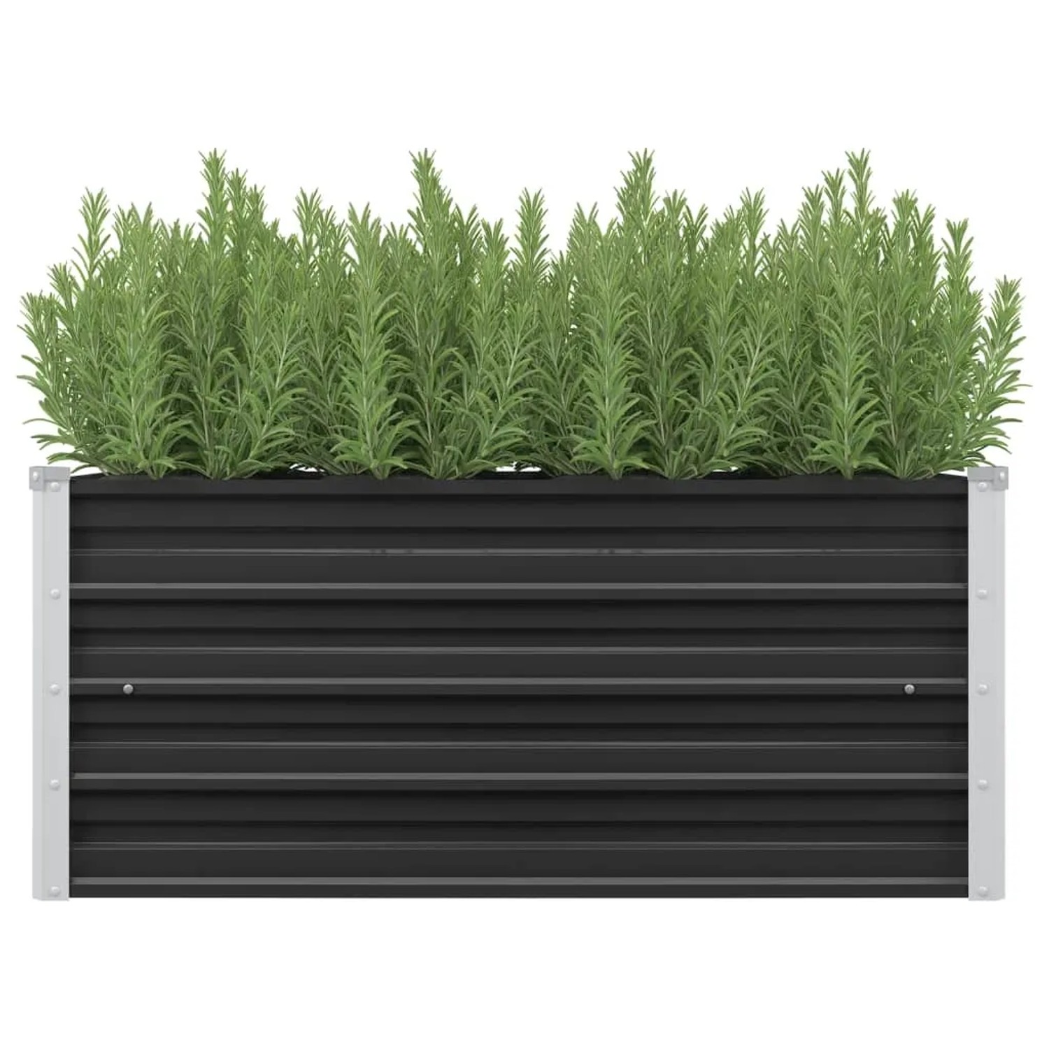 Bild von furnicato Garten-Hochbeet Anthrazit 100 x 40 x 45 cm Verzinkter Stahl