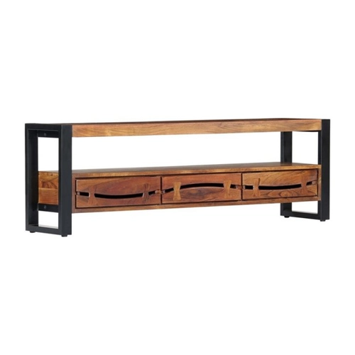 Bild von furnicato TV-Schrank 140x30x45 cm Massivholz Akazie