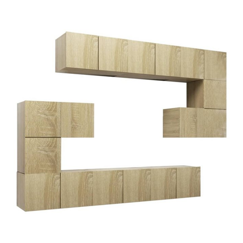 Bild von Furnicato TV-Schrank 10-tlg. Set in Sonoma-Eiche