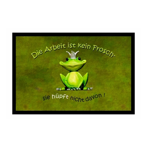 Bild von Ladreas Fußmatte Schmutzfangmatte Arbeit Frosch hüpft rutschfest F1061, 60x40
