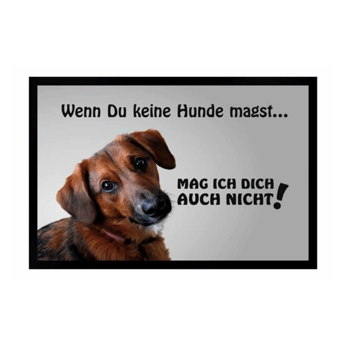 Bild von Ladreas Fußmatte Schmutzfangmatte - Wenn Du keine Hunde magst F1098, 60x40