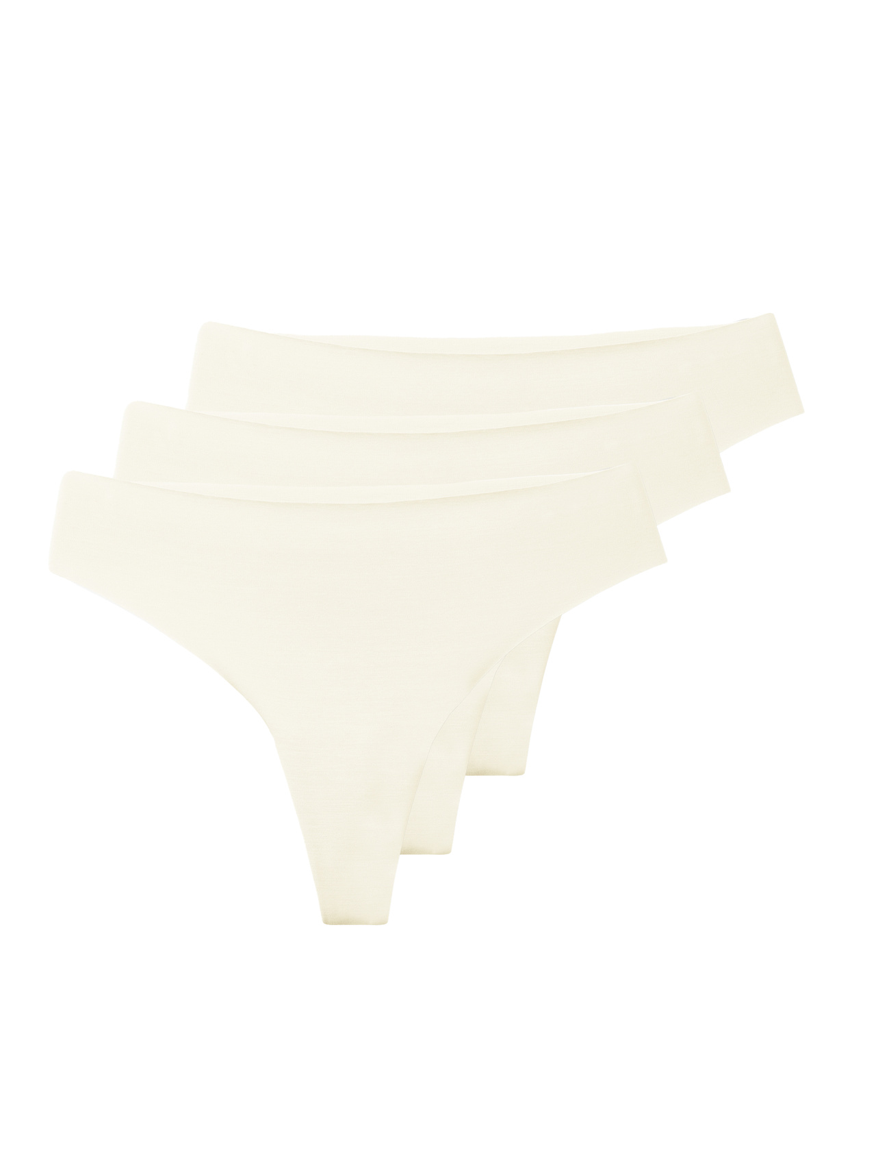 Bild von CALIDA Natural Skin String, 3er-Packfür Damen, M, Weiß, Wie eine zweite Haut - nahtlos bequem