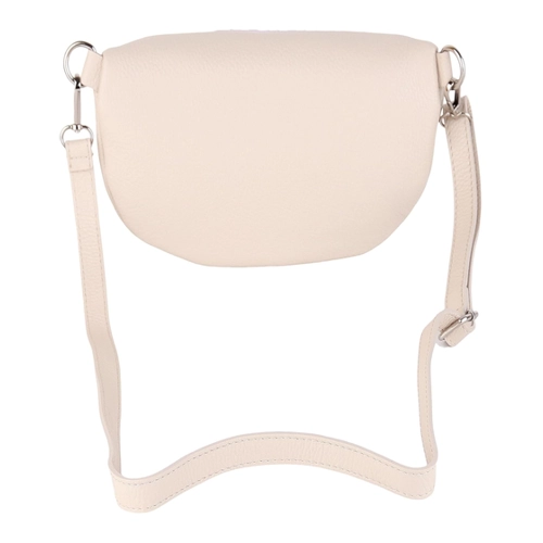 Bild von MIRROSI® Damen Bauchtasche Umhängetasche beige aus Echtleder