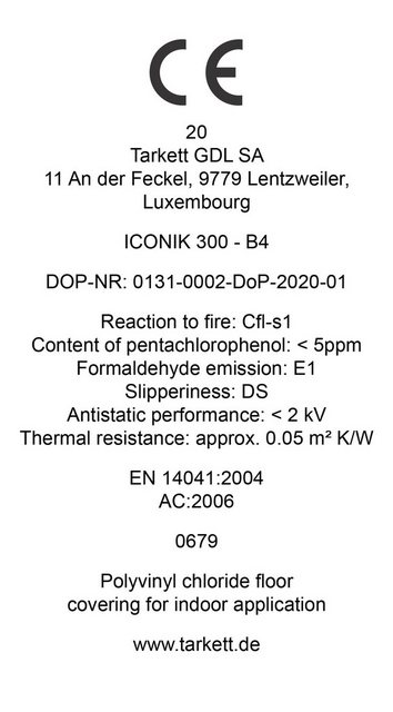 Bild von BRICOFLOR Vinylboden Tarkett Iconik 300, PVC Bodenbelag Meterware grau Betonoptik Steinoptik mit Schaumrücken, 200, Meterware in 200 und 400 cm Breite