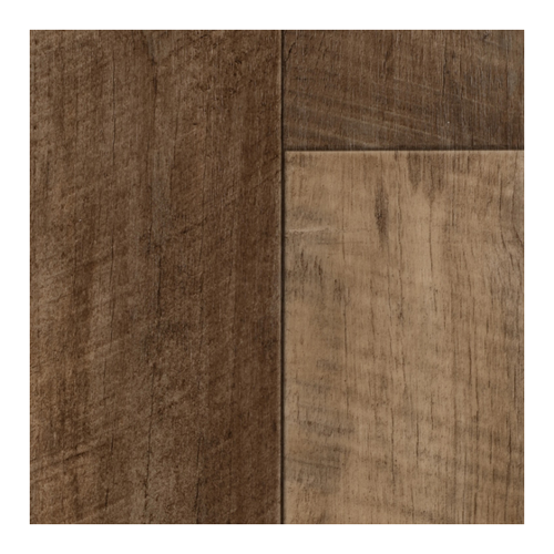 Bild von BRICOFLOR PVC Bodenbelag Meterware Holzoptik Eiche Dunkel Rustikal