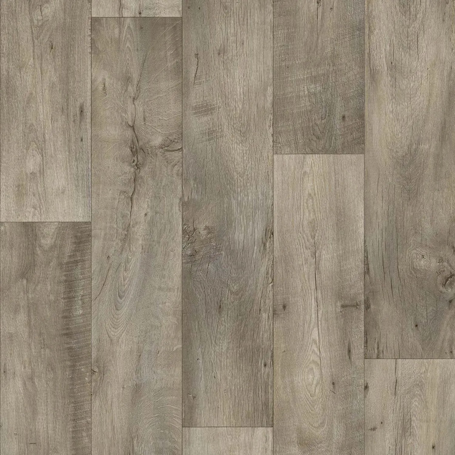 Bild von BRICOFLOR PVC Bodenbelag Meterware Holzoptik Dunkel Eichenoptik Modern Boden 400cm x 800cm