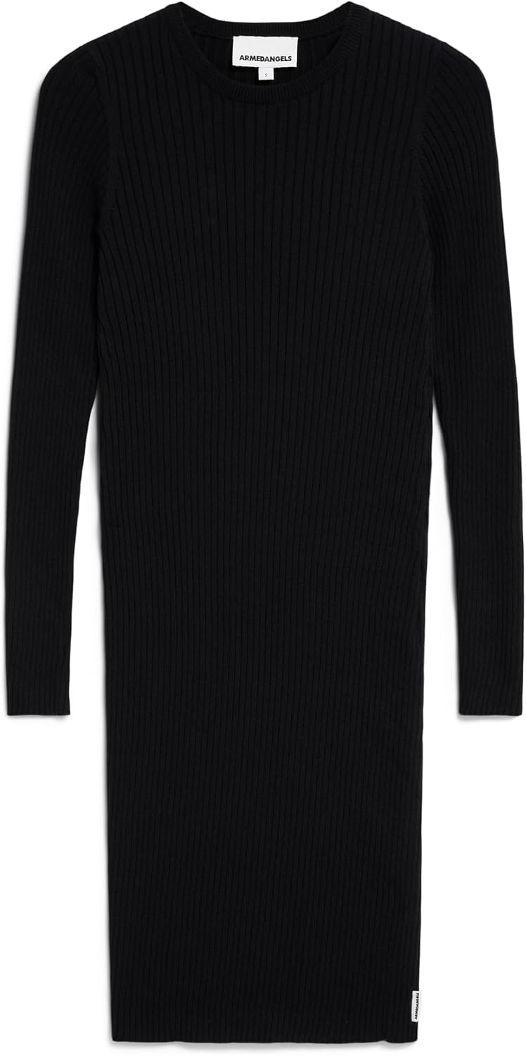 Bild von ARMEDANGELS Damen Strickkleid Slim Fit aus Bio-Baumwolle LIAA RN Fitted Black