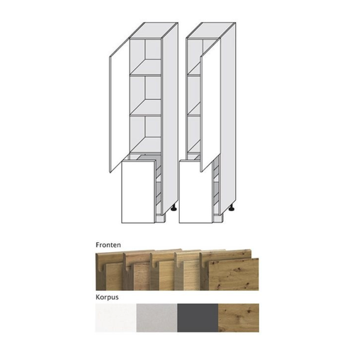 Bild von Feldmann-Wohnen Apothekerschrank Arezzo: Modernes Design für Ihre Küche