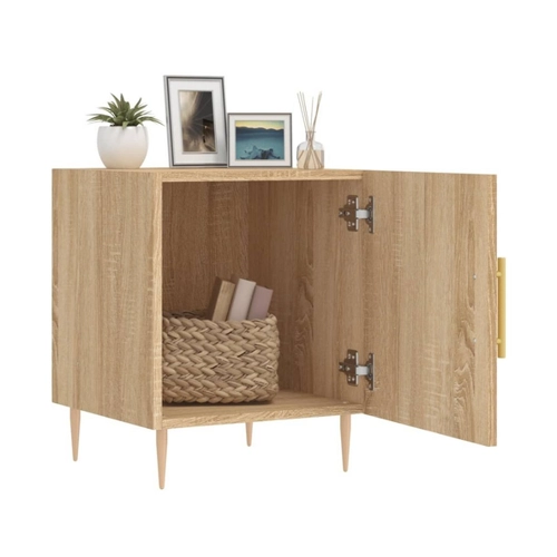 Bild von furnicato Nachttischset 2 Stk. Sonoma-Eiche – Modernes Design für dein Schlafzimmer