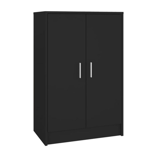Bild von Furnicato Schuhschrank Schwarz 60x35x92 cm Holzwerkstoff