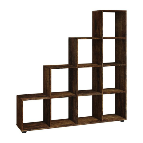 Bild von Furnicato Stufenregal Treppenregal Räuchereiche 142 cm Holzwerkstoff