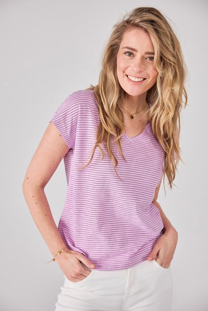 Bild von Lieblingsstück V-Shirt "CalenaL", mit Streifen