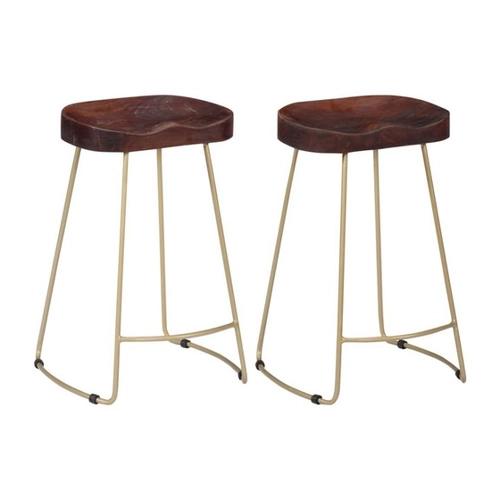 Bild von Furnicato Barhocker Gavin – Stilvoller Retro-Charme aus Massivholz