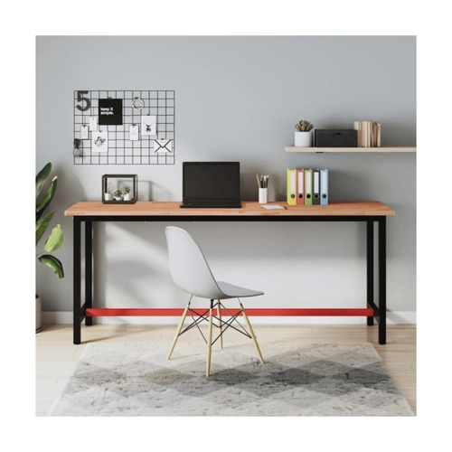 Bild von Furnicato Tischplatte Werkbankplatte 200x55x2,5 cm Massivholz Buche