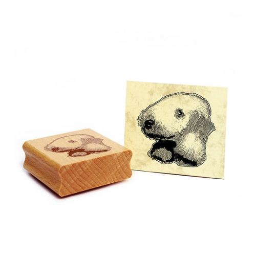 Bild von Dekolando Stempel Motivstempel Bedlington Terrier – Perfekt für Ihre Bastelprojekte