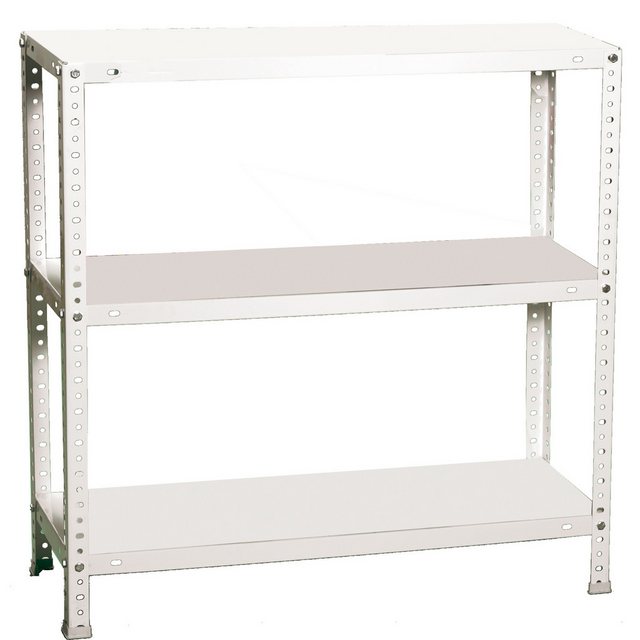 Bild von PROREGAL Schraubregal Panda Small HxBxT 100 x 110 x 50 cm Fachlast 90 kg Weiß