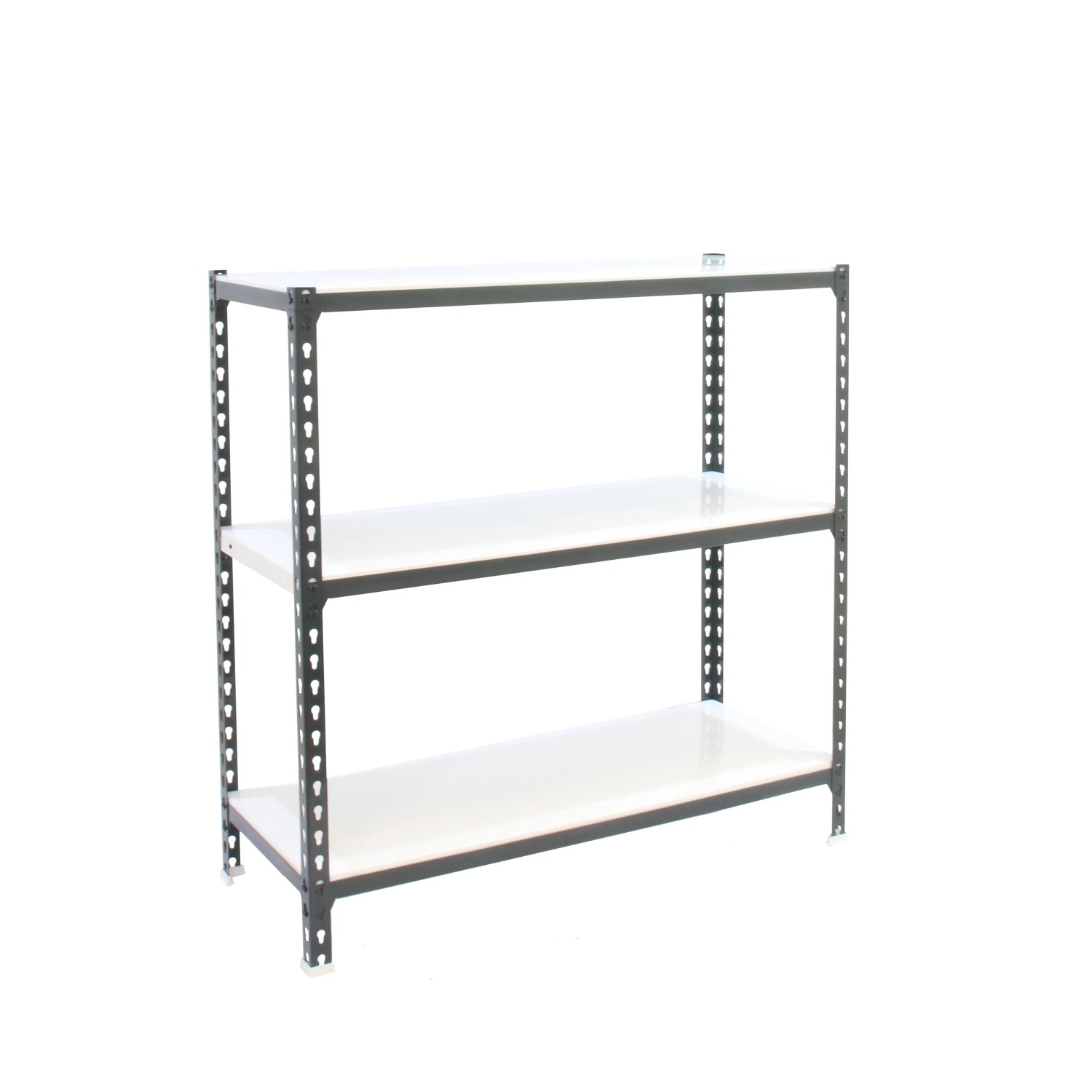 Bild von PROREGAL Schwerlastregal Small Metal Shark HxBxT 100 x 100 x 30 cm Fachlast 180 kg Anthrazit-Weiß