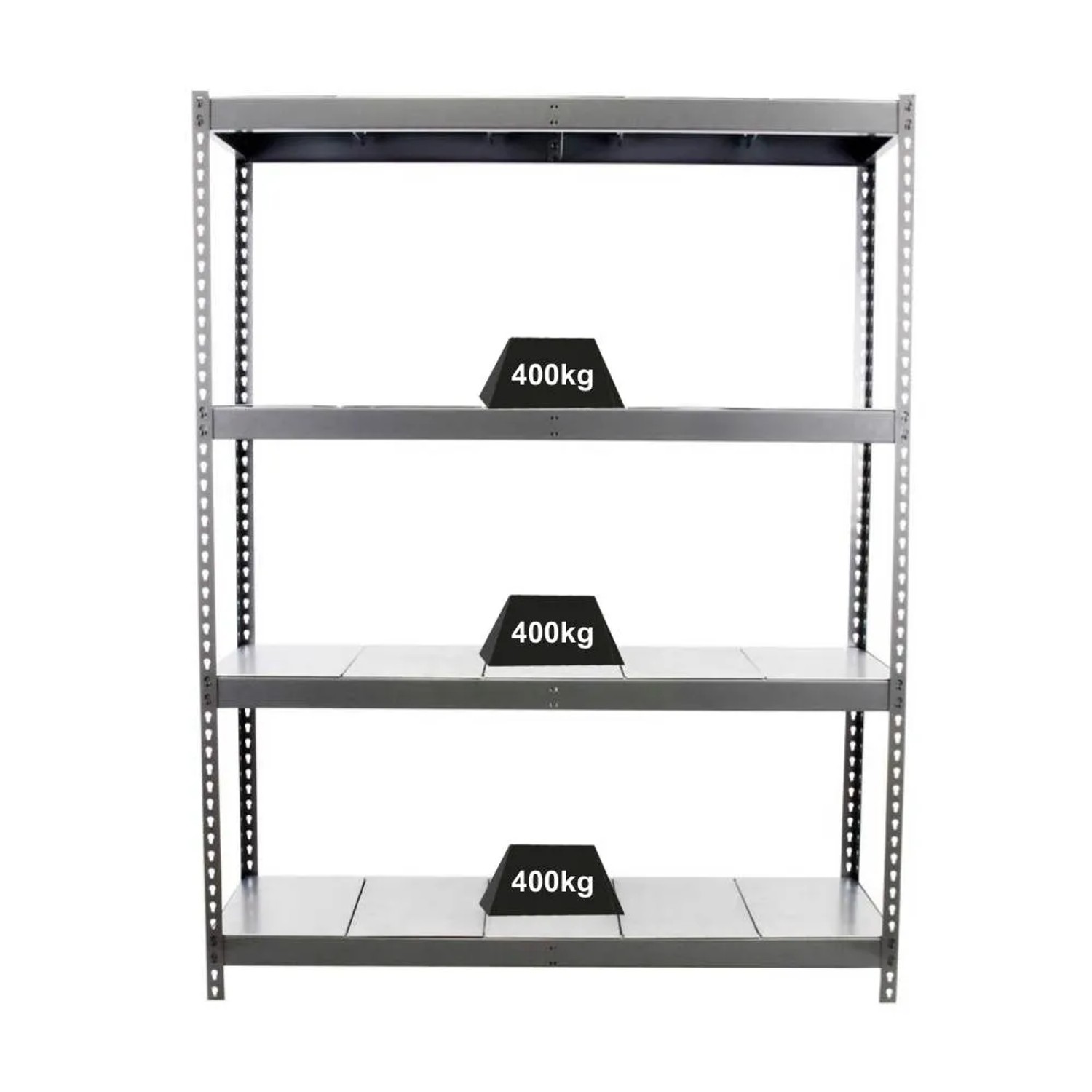 Bild von PROREGAL Schwerlastregal Metal Beast Four HxBxT 200 x 210 x 90 cm Fachlast 500 kg Grau