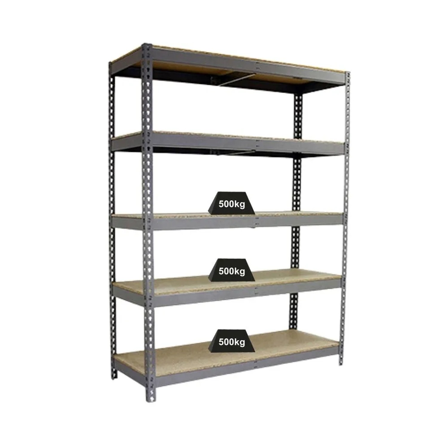 Bild von PROREGAL Schwerlastregal Giant Wood Yeti Five HxBxT 250 x 120 x 45 cm Fachlast 400 kg Verzinkt