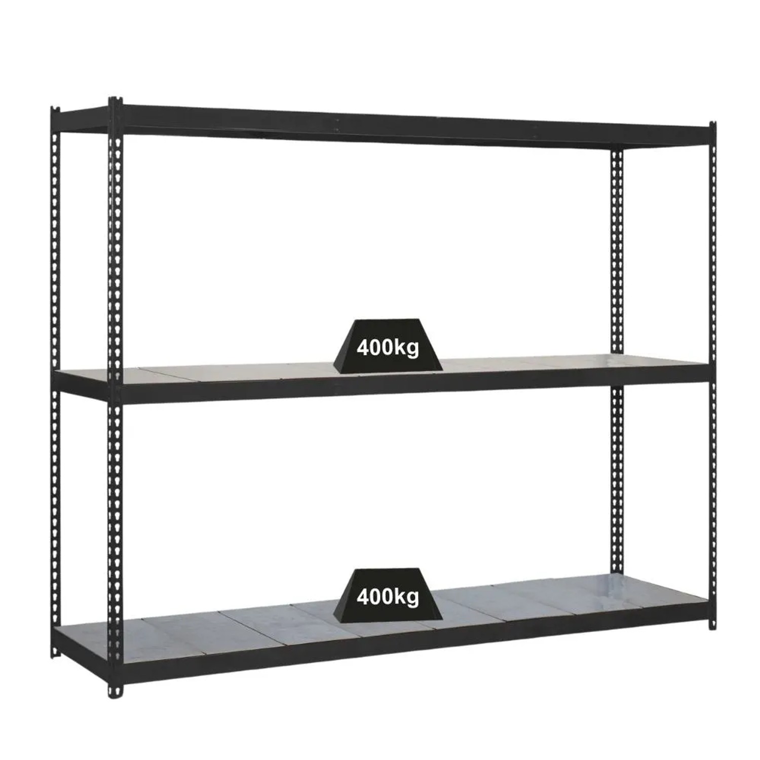 Bild von PROREGAL Schwerlastregal Metal Yeti Three HxBxT 200 x 180 x 75 cm Fachlast 400 kg Anthrazit