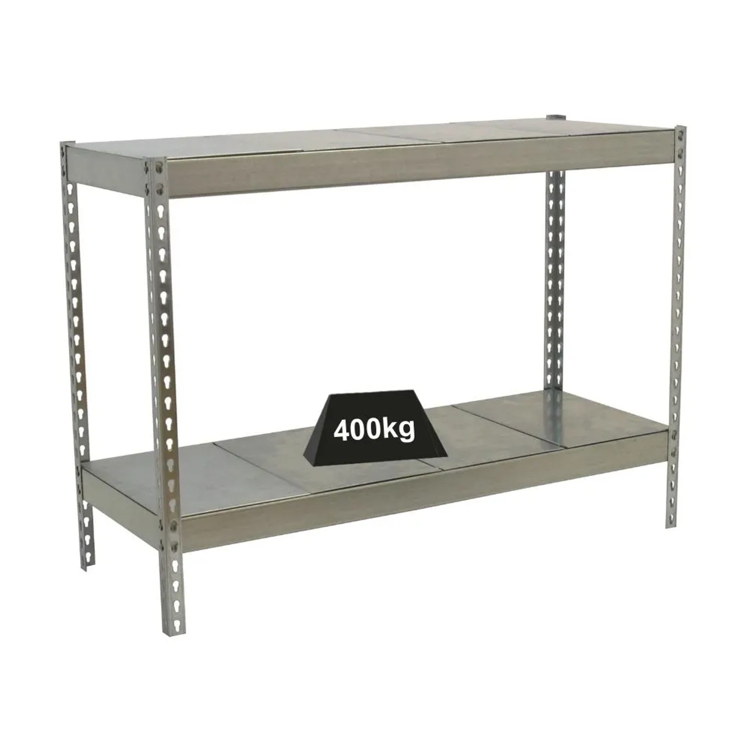 Bild von PROREGAL Schwerlastregal Mini Metal Yeti Two HxBxT 90 x 150 x 45 cm Fachlast 400 kg Verzinkt