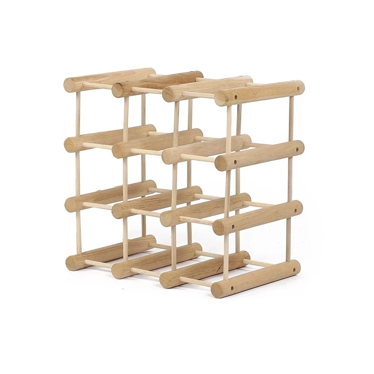 Bild von PROREGAL Modulares Weinregal Vinotega Mod HxBxT 36 x 36 x 24 cm 1 x  9 Flaschen Massives Eichenholz Natur