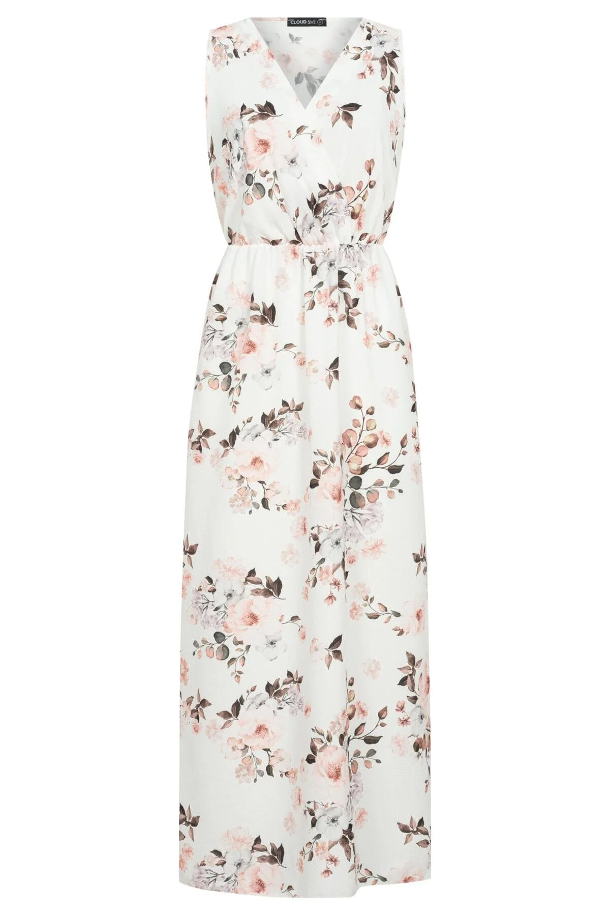 Bild von Cloud5ive Maxikleid In Wickeloptik Mit Blumen All Over Print für Damen - XS
