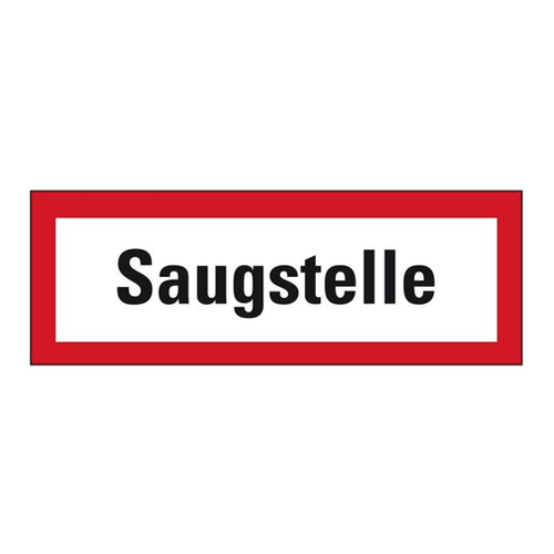 Bild von König Werbeanlagen Feuerwehrschild Saugstelle – Aluminium, DIN 4066
