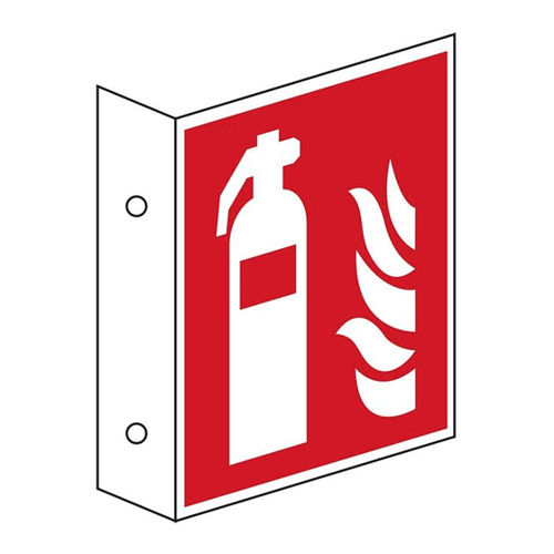 Bild von König Werbeanlagen Hinweisschild Brandschutz-Fahnenschild Feuerlöscher, Aluminium