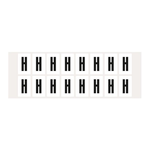 Bild von König Werbeanlagen Hinweisschild Buchstabe H – Praktische Beschriftungslösung