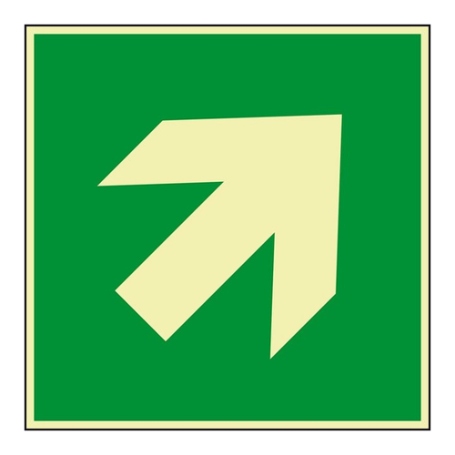 Bild von König Werbeanlagen Hinweisschild PERMALIGHT® power Zusatzz. Richtungspfeil diagonal