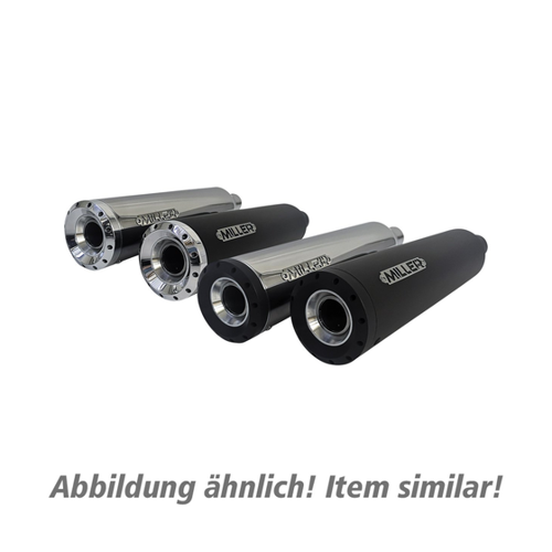 Bild von Miller Exhaust Auspuffanlage 2in1 Standard schwarz/schwarz für Kawasaki VN