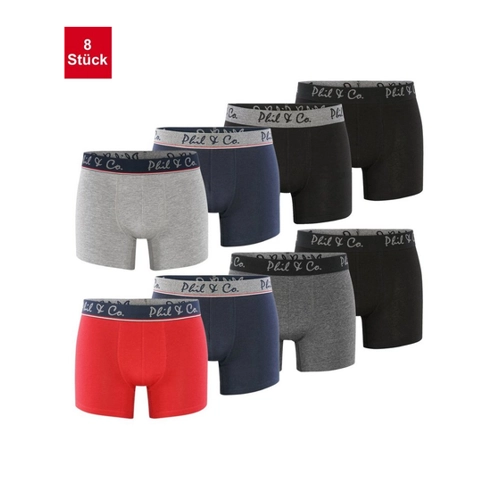 Bild von Bequeme Boxershorts im 8er Set von Phil & Co.
