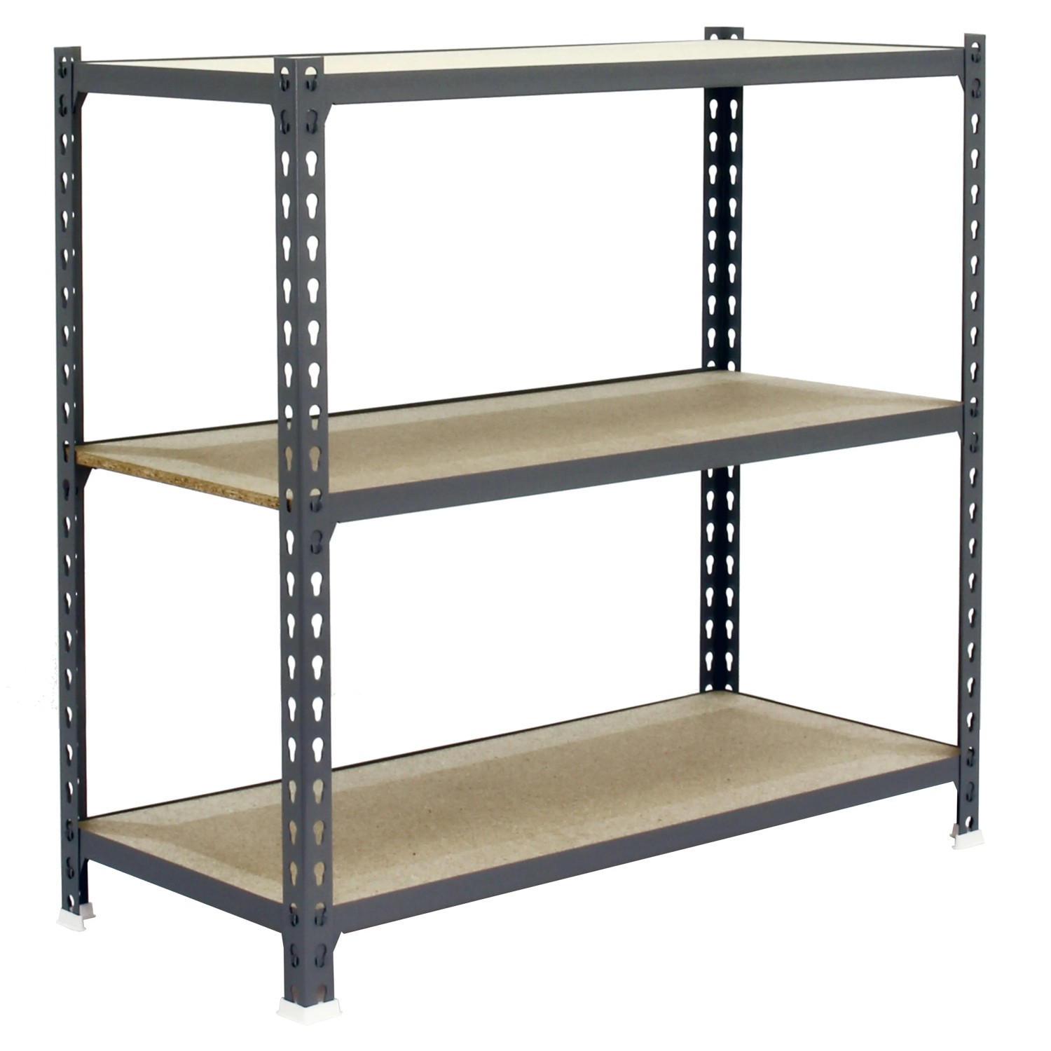 Bild von PROREGAL Schwerlastregal Baby Muli HxBxT 90 x 100 x 50 cm 3 Fachböden Fachlast 150 kg Grau