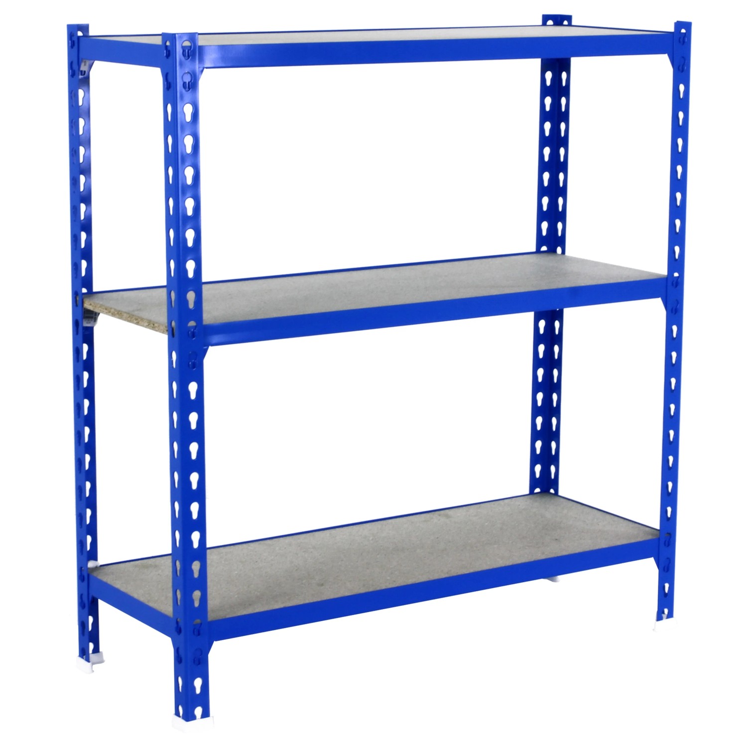 Bild von PROREGAL Schwerlastregal Small Muli HxBxT 100 x 80 x 50 cm 3 Fachböden Fachlast 150 kg Blau