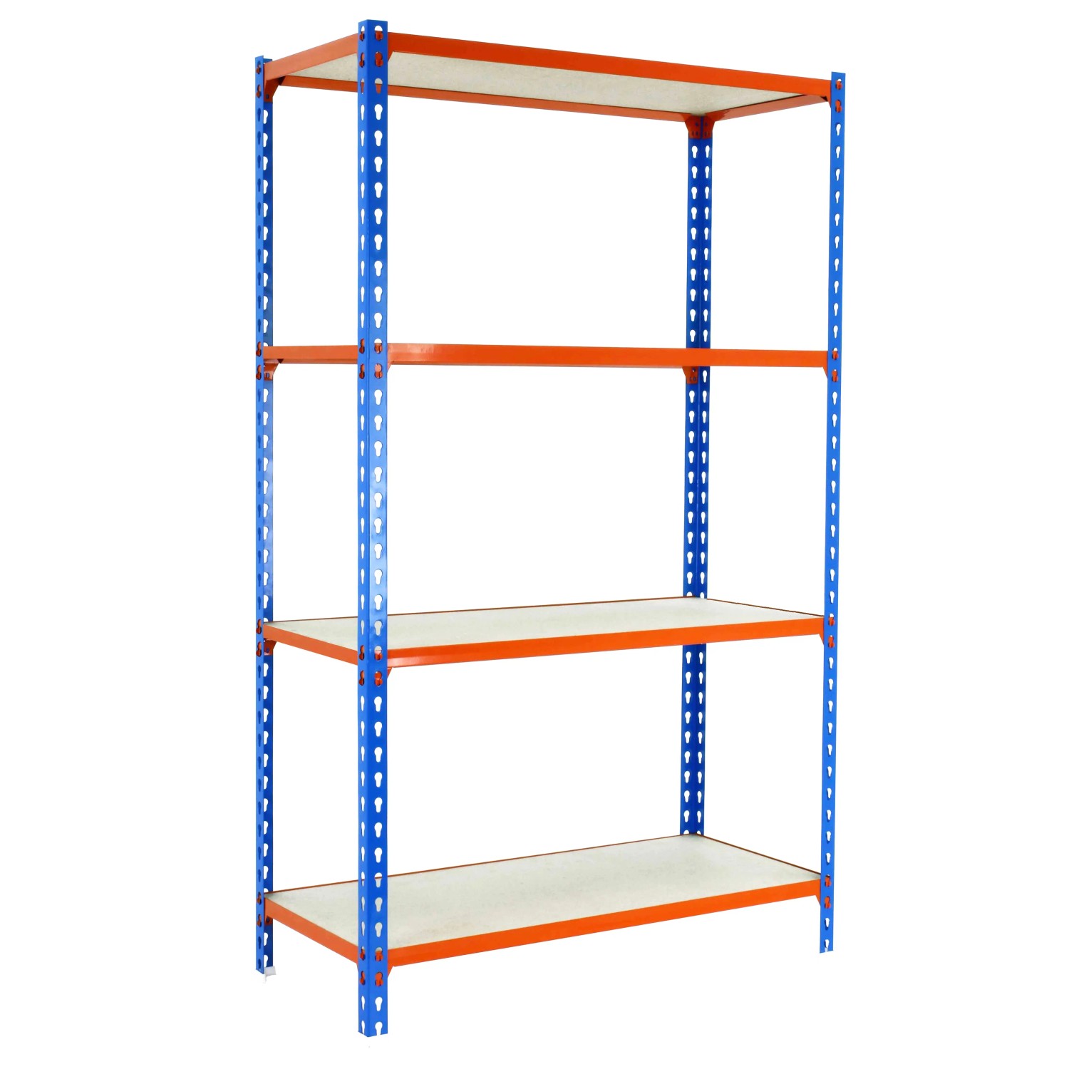 Bild von PROREGAL Schwerlastregal Mid Muli HxBxT 150 x 110 x 50 cm 4 Fachböden Fachlast 200 kg Blau