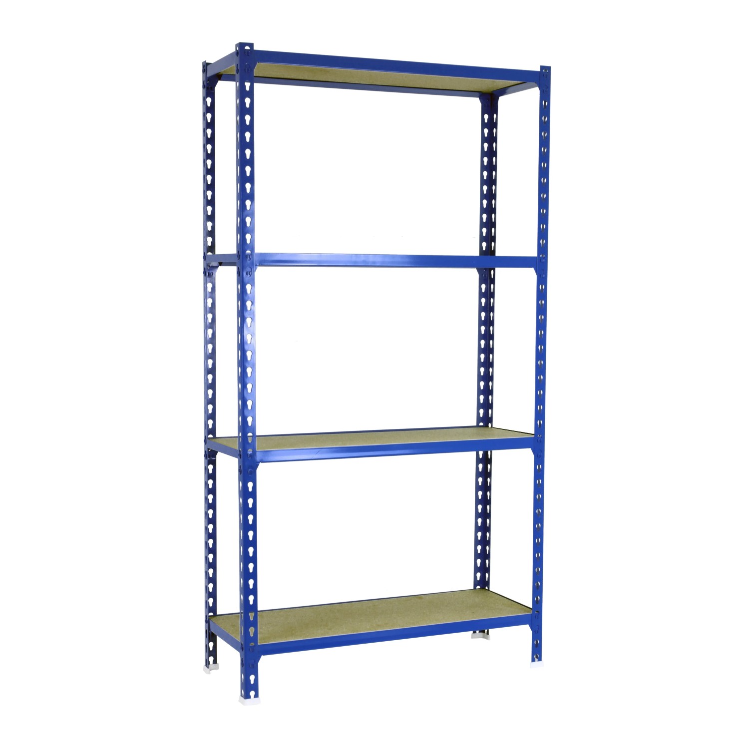 Bild von PROREGAL Schwerlastregal Mid Muli HxBxT 150 x 120 x 40 cm 4 Fachböden Fachlast 200 kg Blau