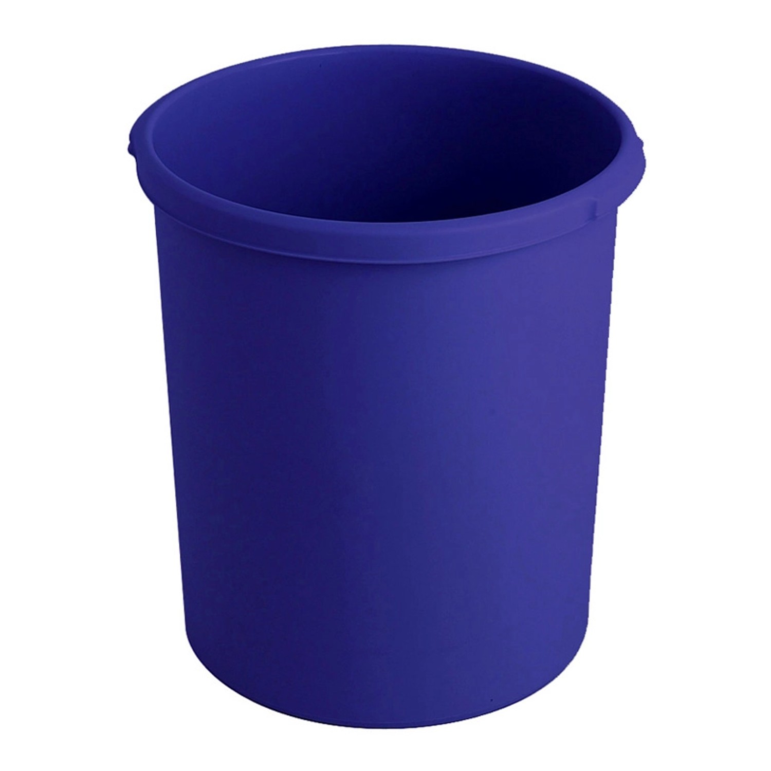 Bild von PROREGAL SparSet 4x Klassischer Runder Papierkorb aus Kunststoff 30 Liter HxDurchmesser 41 x 37,5 cm Blau